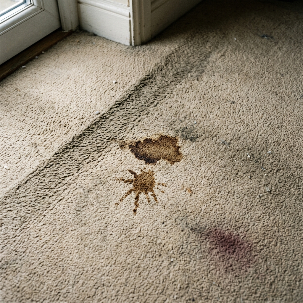Carpet before cleaning