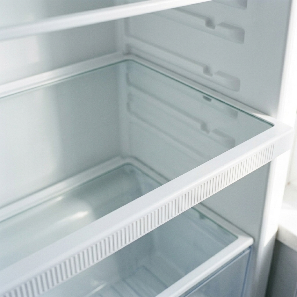 Fridge interior after cleaning