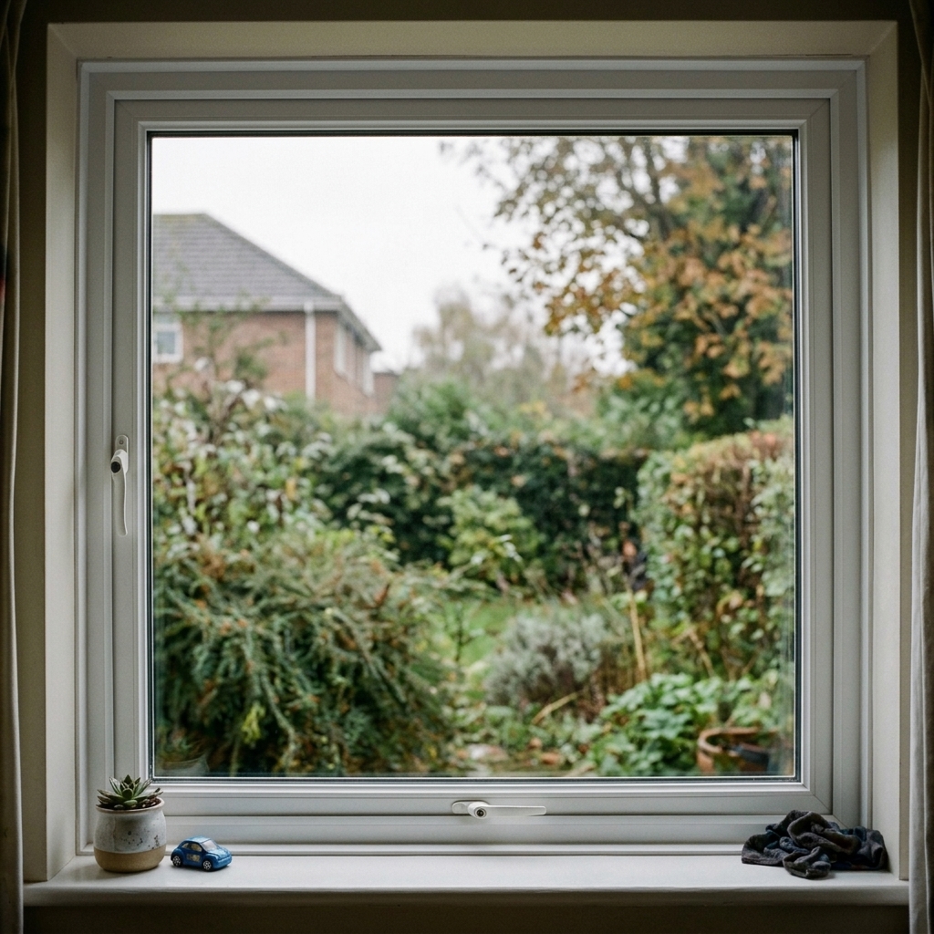 Window glass after cleaning