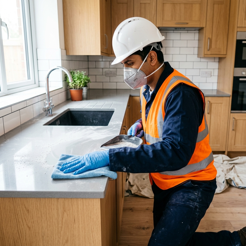 Post-construction cleaning Care N Tidy, HEPA dust extraction