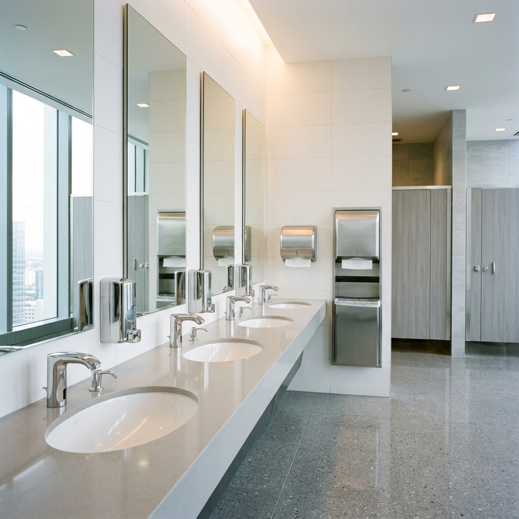 Commercial washroom sanitation Care N Tidy consumables