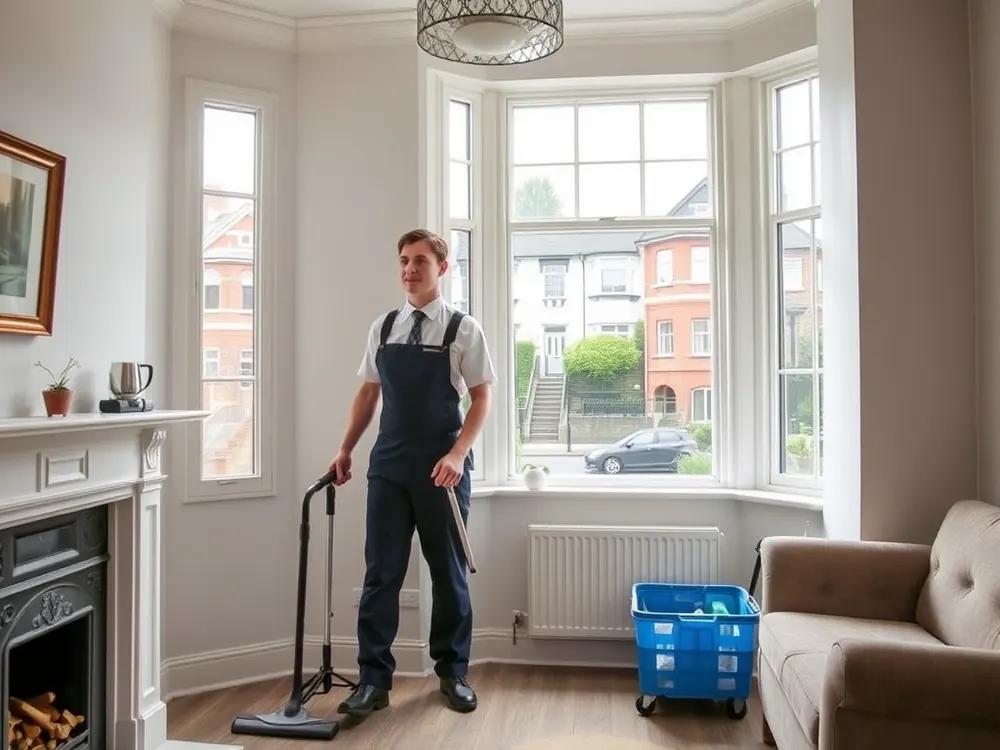 Professional vetted cleaner in a Victorian terraced house in Archway, London
