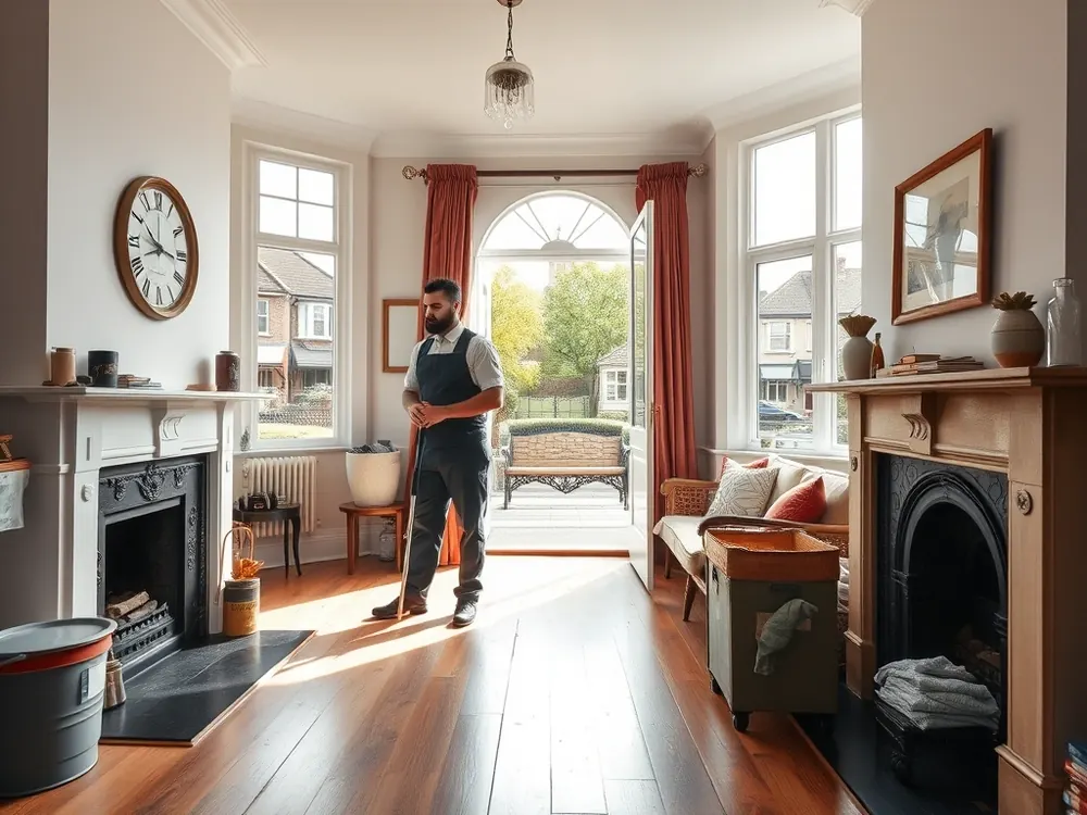 Professional vetted cleaner in a Victorian terrace in Crouch End, London