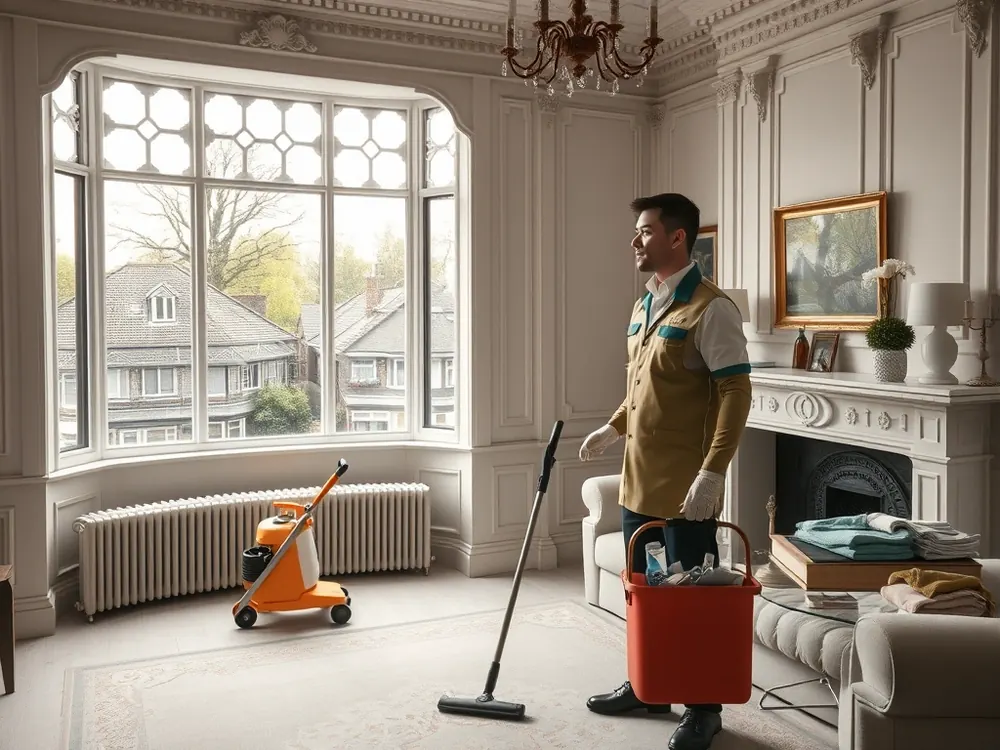 Professional vetted cleaner in a Victorian villa in Crystal Palace, London