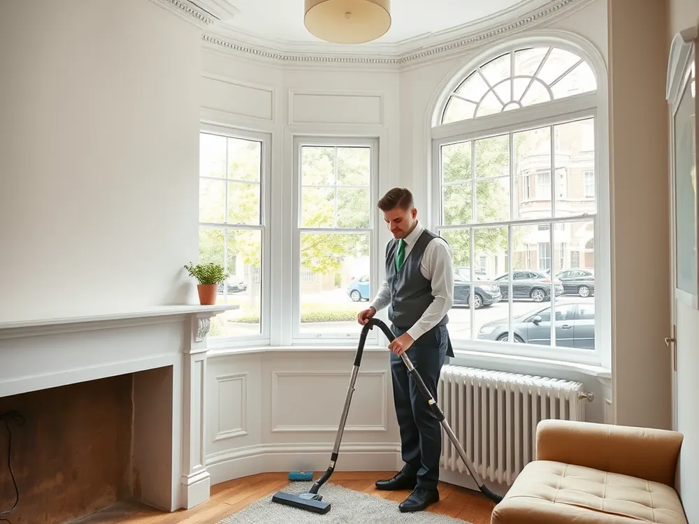 Professional vetted cleaner in a Victorian terraced house in Finsbury Park, London