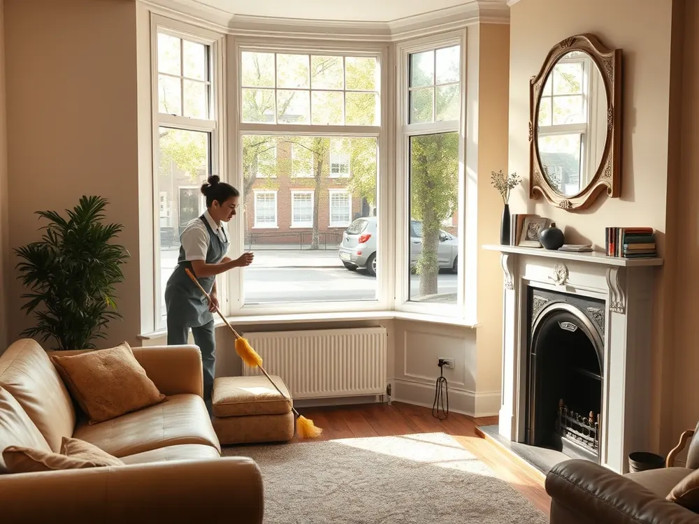 Professional vetted cleaner in a Victorian terraced house in Hackney Central, London