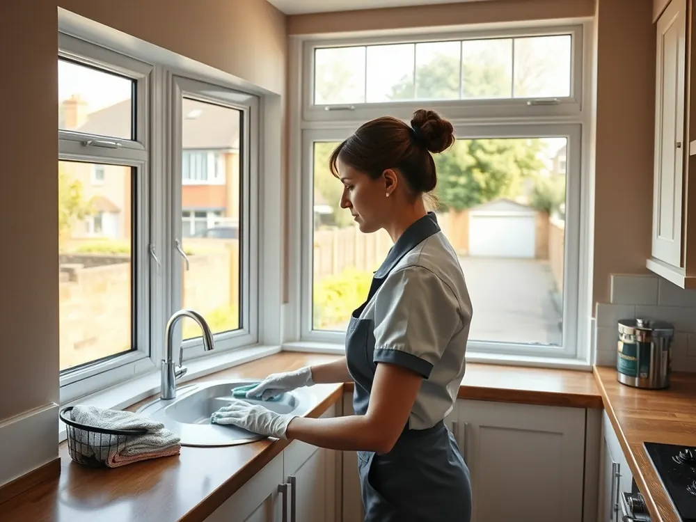 Professional vetted cleaner in a 1930s semi in Hayes, London