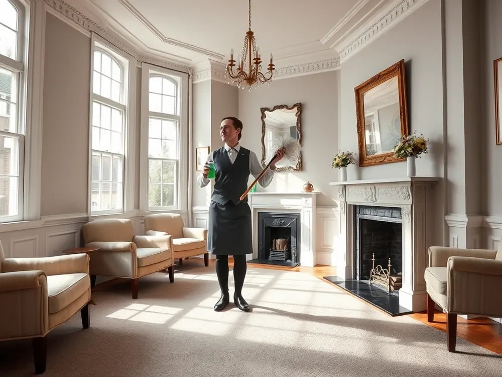 Professional vetted cleaner in a Victorian townhouse in Highbury, London
