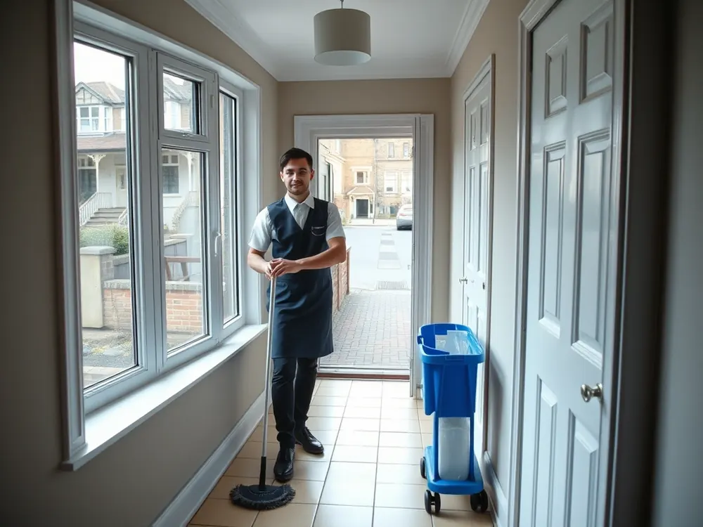 Professional vetted cleaner in a period terraced house in Holloway, London
