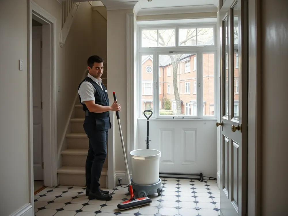 Professional vetted cleaner in a Victorian terrace in Kensal Green, London