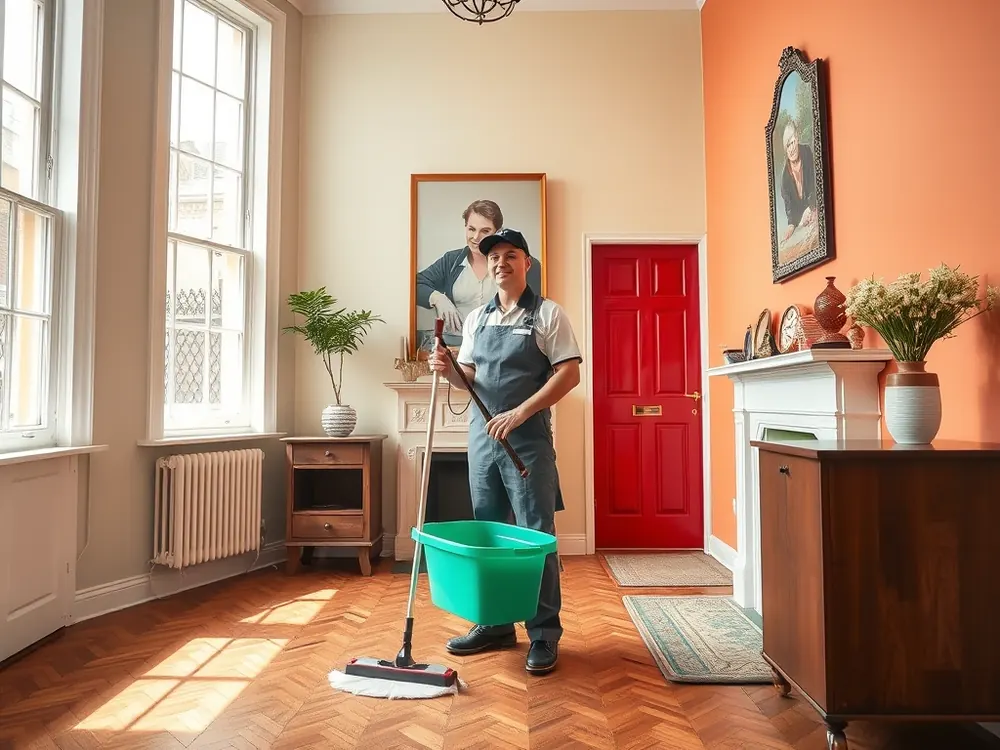 Professional vetted cleaner in a Victorian terraced house in Peckham, London