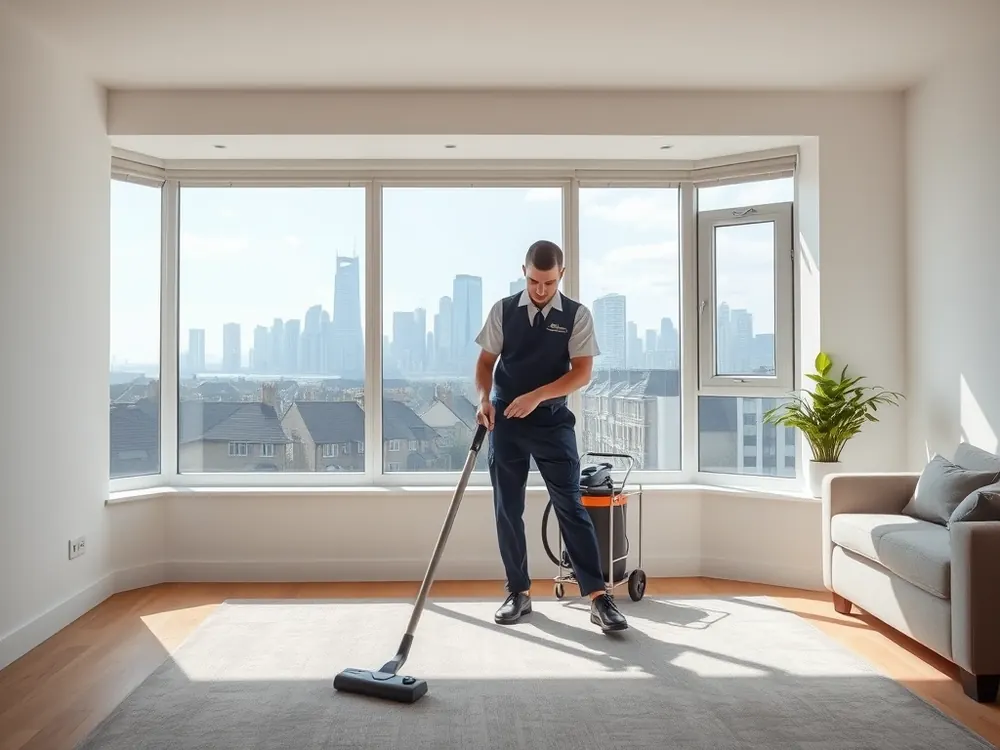 Professional vetted cleaner in a new-build flat in Poplar, London