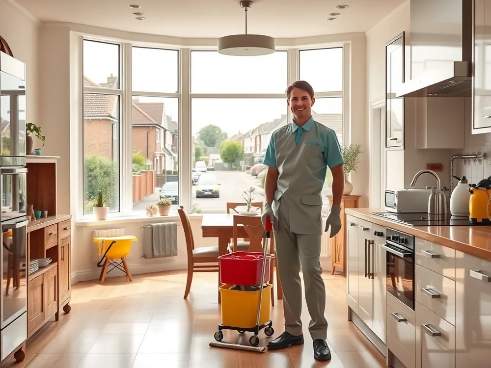 Professional vetted cleaner in a 1930s semi in Southall, London