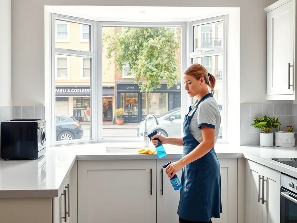 Professional vetted cleaner in a Victorian family home in Stoke Newington, London