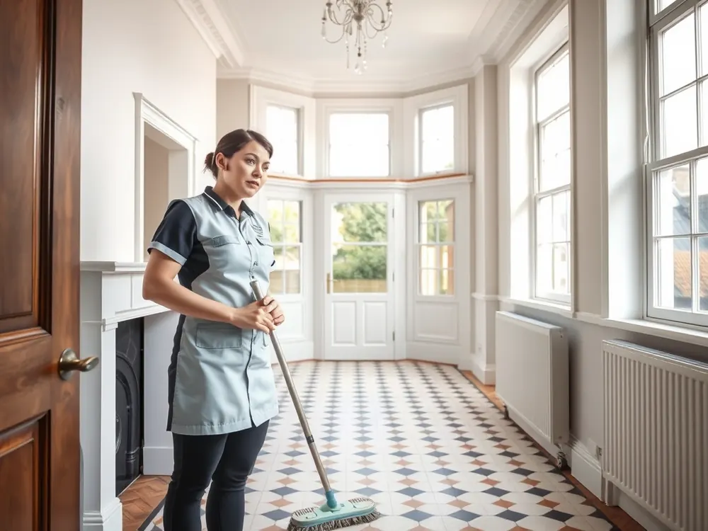 Professional vetted cleaner in an Edwardian terraced house in Streatham, London