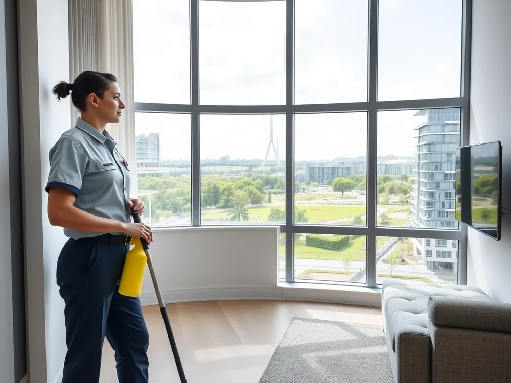 Professional vetted cleaner in a new-build apartment in White City, London