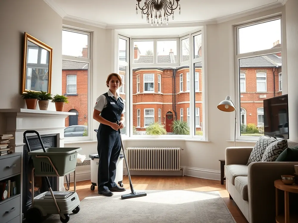 Professional vetted cleaner in a Victorian terrace in Wood Green, London